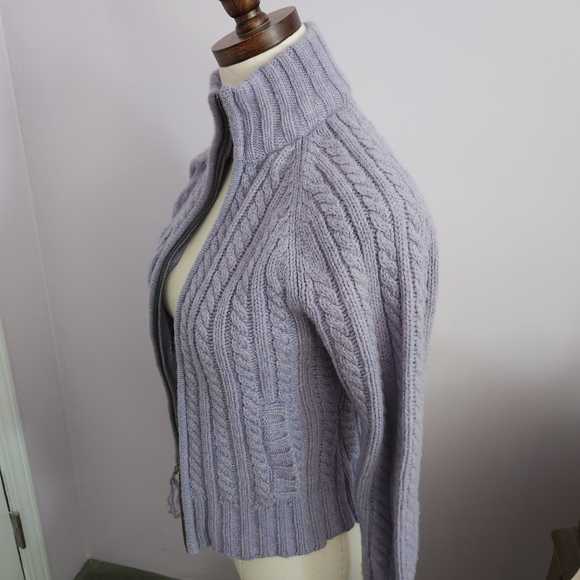 GAP Women's Purple Cable Knit Sweater - Picture 8 of 13